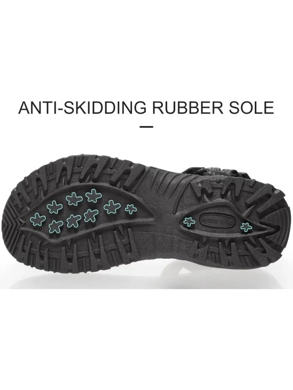 Men's Black Grey Comfortable Athletic Hiking Sport Sandals Outdoor Beach Shoes